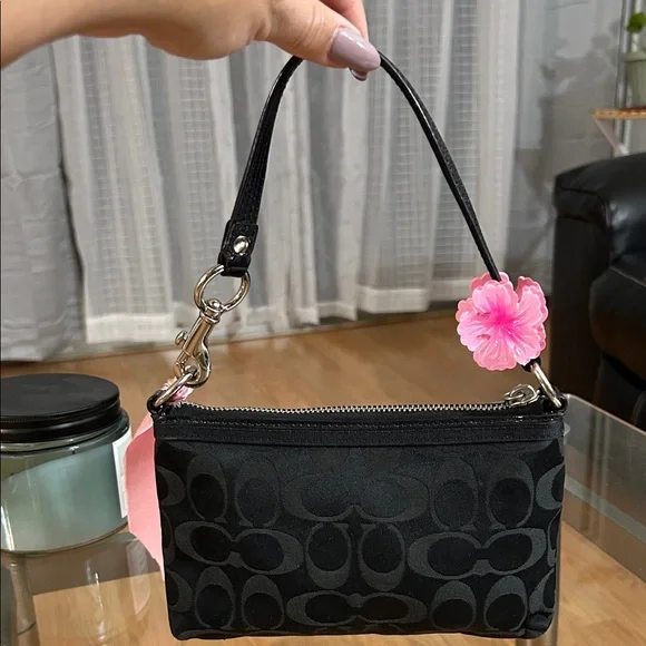 Coach Poppy Vintage Black Mini Shoulder Bag - Picture 3 of 11